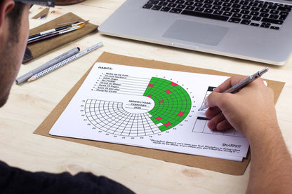 SharpKit 31-day Circle Habit Tracker (Printable)